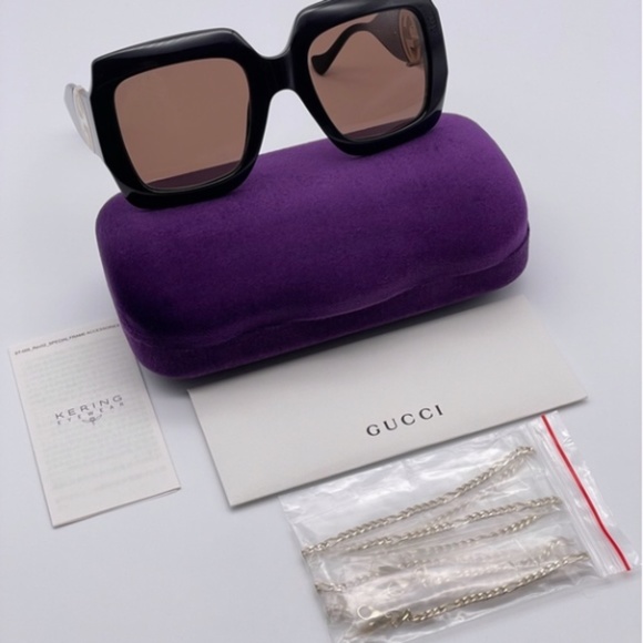 Gucci Eyewear square-frame chain sunglasses main image 13